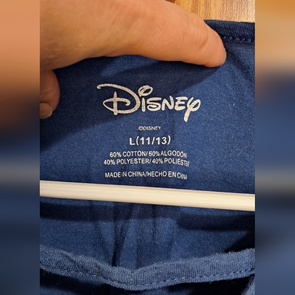 Stitch crop top, size L (11-13), blue - Picture 2 of 3